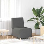vidaXL Unité de Sofa Modulaire Sans Accoudoirs 2 Pièces Gris foncé