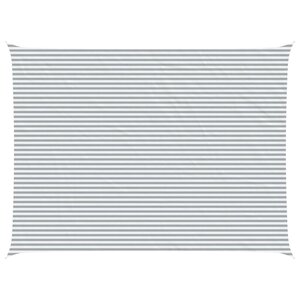 vidaXL Voile d'ombre Gris clair et blanc 8 x 6 m