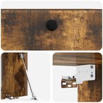 vidaXL Meuble TV mural 59 5 x 41 x 30 cm Chêne fumé Bois d'ingénierie