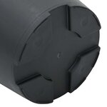 vidaXL Pot à fleurs rond 6 Pièces Noir Ø 17 x 14 cm Plastique