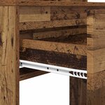 vidaXL Tables de maquillage pour chambre avec tiroir Bois Ancien