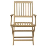 vidaXL Chaises de jardin pliantes lot de 6 54 5x58x90 cm bois d'acacia