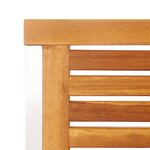 vidaXL Chaises de jardin lot de 4 avec coussins Bois d'acacia massif