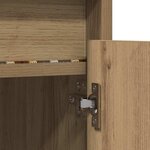 vidaXL Meuble TV Marron 100 x 34 x 50 cm Bois d'ingénierie