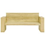 vidaXL Banc de jardin 179 cm Bois de pin imprégné