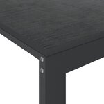 Bureau table poste de travail meuble d'ordinateur informatique étude d'ordinateur 110 x 60 x 73 cm bois d’ingénierie noir 02_0023745