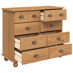 vidaXL Commode 'ASKIM'Marron miel 91x40x79 cm en pin massif