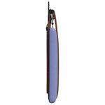 vidaXL Tête de lit suspendue Avec lumière LED Bleu denim PU antique