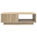 vidaXL Table basse Chêne Sonoma 95 x 55 x 31 cm Bois d'ingénierie