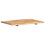vidaXL Dessus de table Bois d'acacia massif 80x(50-60)x2 5 cm