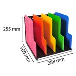 Trieur Vertical Modulotop Ecoblack 5 Intercalaires - Arlequin - Exacompta