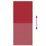 vidaXL Store enrouleur occultant 120 x 230 cm rouge