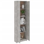 vidaXL Garde-robe de couloir Gris béton 55x25x189 cm Bois d'ingénierie