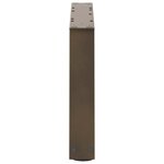 vidaXL Pieds de table basse en forme de V  2 pièces  acier naturel  60 x (30-31 3) cm