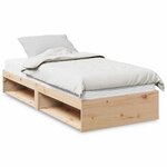 vidaXL Lit de jour avec matelas 90x190 cm bois de pin massif