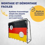 Best Sporting 11053-11067 - But de football 213 x 152 x 76 cm en noir avec cible de tir "Allemagne"