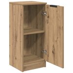vidaXL Buffet chêne artisanal 30 x 30 x 70 cm Bois d'ingénierie