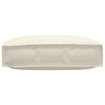 vidaXL Coussin pour assise de palette Crème 60 x 60 x 12 cm