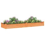 vidaXL Lit surélevé de jardin doublure 240x60x25 cm bois massif sapin