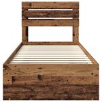 vidaXL Cadre de lit Bois ancien 100 x 200 cm Pin massif