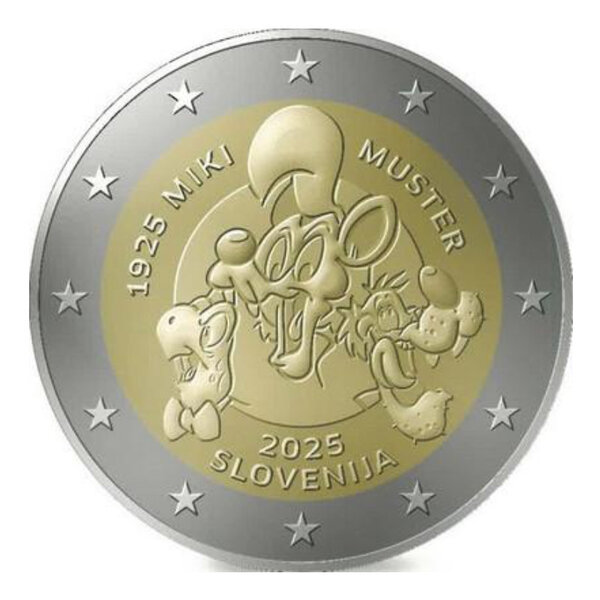 2 euros commémorative Slovénie 2025 - Miki Muster.