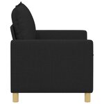 vidaXL Canapé Noir 126 x 81 x 87 5 cm