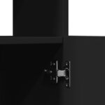 vidaXL Buffet haut noir 92x33x100 cm bois d'ingénierie