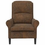 vidaXL fauteuil Marron 76 x 94 x 102 cm Cuir synthétique