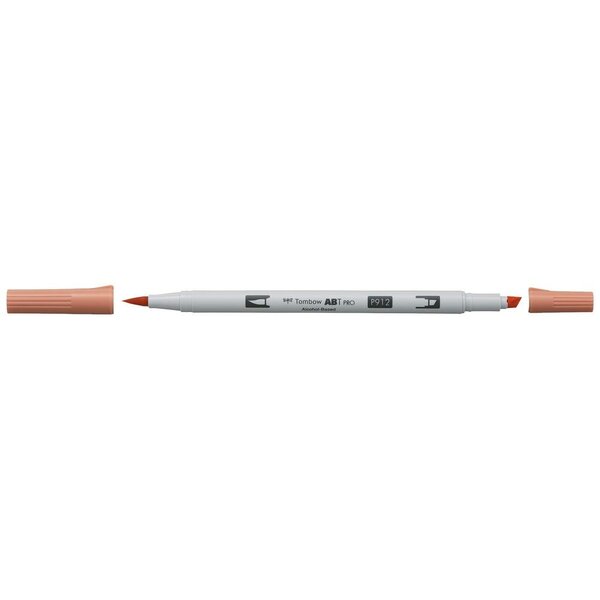 Marqueur base alcool double pointe abt pro 912 cerise pâle x 6 tombow