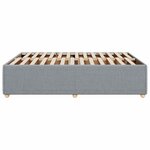 vidaXL Cadre de lit sans matelas gris clair 140x200 cm tissu