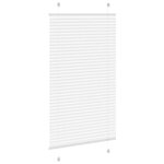 vidaXL Store plissé blanc 70x100 cm largeur du tissu 69 4 cm polyester