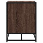 vidaXL Banc à chaussures chêne marron bois d'ingénierie et métal