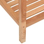 vidaXL Étagère de salle de bain 36x36x79 cm Bois massif de noyer