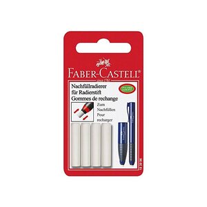 Pack de 4 gommes de recharge pour Crayon gomme FABER-CASTELL