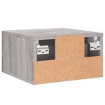 vidaXL Tables de chevet murales 2 Pièces sonoma gris 35x35x20 cm
