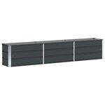 vidaXL Jardinière Anthracite 240 x 40 x 45 cm Acier