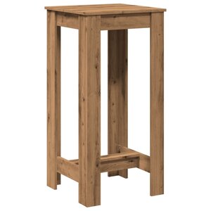 vidaXL Table de bar chêne artisanal 51x50x103 5 cm bois d'ingénierie