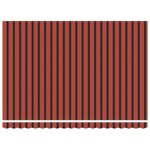 vidaXL Auvent Rétractable Orange et marron 450 × 300 cm Tissu  Métal