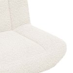 vidaXL Chaise pivotante Crème 63 x 75 x 76 cm tissu