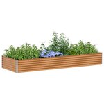 vidaXL Jardinière surélevée 290 x 100 x 36 cm Acier galvanisé