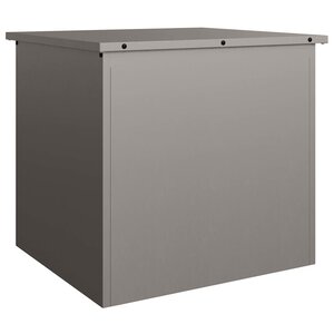 vidaXL Boîte de Rangement Extérieure Rouillé 55 x 50 5 x 50 cm Acier