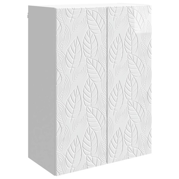 vidaXL Armoire Murale Blanc brillant 66 x 34 5 x 90 cm
