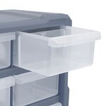 vidaXL Organisateur multi-tiroirs avec 18 tiroirs centraux 38x16x47 cm