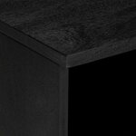 vidaXL Meuble TV noir 80x33x46 cm bois d'ingénierie