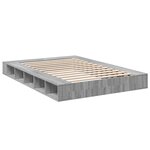 vidaXL Cadre de lit sans matelas sonoma gris 140x200 cm