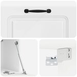 vidaXL Meuble TV mural Montage mural Blanc brillant 78 5 x 31 x 30 cm
