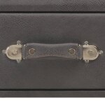 vidaXL Table basse Gris 80x40x46 cm Similicuir