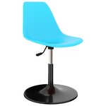 vidaXL Chaises à manger pivotantes lot de 2 bleu PP
