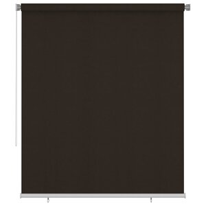 vidaXL Store roulant d'extérieur 200x230 cm Marron PEHD