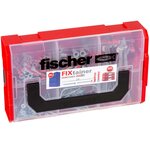 Fischer jeu de chevilles avec vis fixtainer duopower/duotec 200 pcs